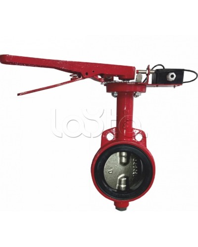 Затвордисковый с ручным приводом с контролем положения УКПЗА Спецавтоматика 3т 125/1,6(Р)-Ф.У3.1-АМК-125v1 в Ногинске Затворы дисковые Pintop.ru