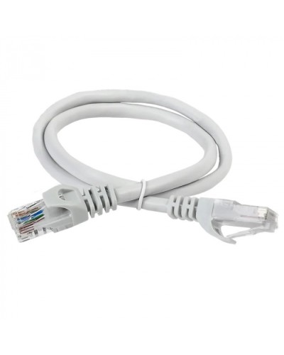 ITK Коммутационный шнур (патч-корд) кат.5Е UTP 1м серый (PC01-C5EU-1M) в Ногинске Патчкорды (медные) Pintop.ru