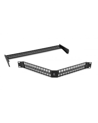 Угловая модульная патч-панель 19, 48 портов, 1U Cabeus (PLBHD-48-CON) в Ногинске Патч панель Pintop.ru