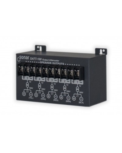 Блок аттенюаторов для настольныx усилителей Sonar SATT-100 в Ногинске Система оповещения и трансляции Sonar Pintop.ru