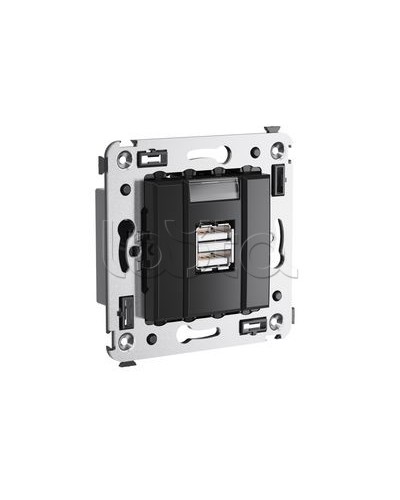 Устройство зарядное Avanti, Черный квадрат DKC 4402543 в Ногинске Блоки розеток Pintop.ru