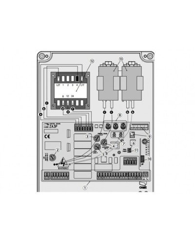 Блок управления для приводов распашных ворот Came 002ZA3P в Ногинске Автоматизация ворот Pintop.ru