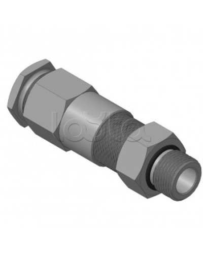 Кабельный ввод для бронированного кабеля с двойным уплотнением резьбой G1/2, внешним диаметром кабеля D=11-15 мм и проходным диаметром кабеля d=6-10 мм Спектрон КВБ-15/10-2У-М-G1/2 в Ногинске Аксессуары для кабель-канала Pintop.ru