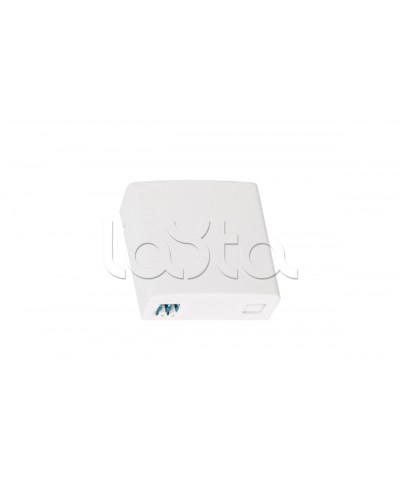 Оптическая розетка (кросс), укомплектованная на 2 порта LC/UPC, SM 9/125 OS2, полный комплект NMF-WO02LCUS2-CS-WT в Ногинске Проходные адаптеры и розетки оптические Pintop.ru