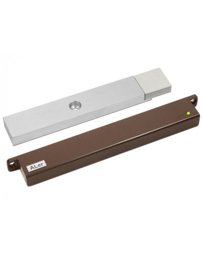 Замок электромагнитный Aler AL-200 PRemium (24 В, коричневый) в Ногинске Электромагнитные замки Pintop.ru