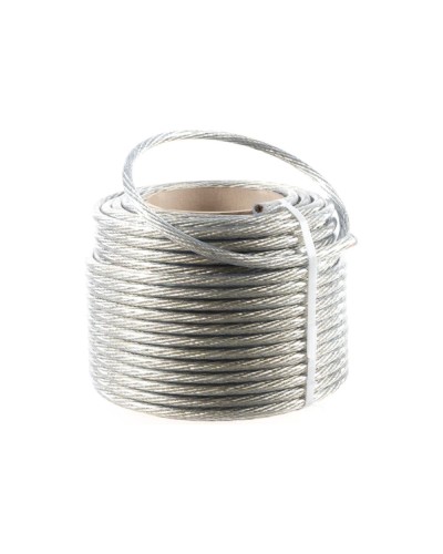 Трос стальной в ПВХ изоляции d=10.0 мм, катушка 50 метров REXANT (09-5300) в Ногинске Крепежные изделия Pintop.ru