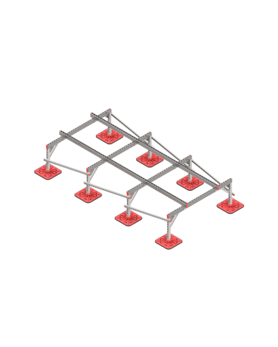 Опорная конструкция для установки оборудования TECHNORAPTOR FOOT 1500х3000 тип 2 КМ-профиль (KM-TR-F-SSEI-1500-3000-2) в Ногинске Системы видеонаблюдения Pintop.ru
