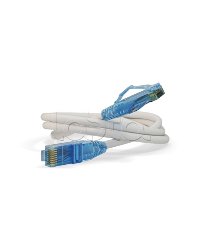 Патч-корд Hyperline PC-LPM-UTP-RJ45-RJ45-C6-3M-LSZH-WH в Ногинске Патчкорды (медные) Pintop.ru