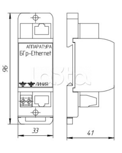 Устройство защиты от импульсных перенапряжений Forteza Блок БГр-Ethernet-PoE в Ногинске Устройства защиты операционных процессоров (ОПС) Pintop.ru