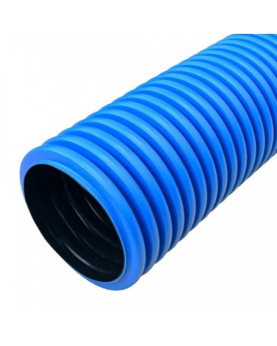 Труба гофрированная двустенная ПНД жесткая тип 450 (SN6) синяя д200 5,7м (11,4м/уп) Промрукав (PR15.0211) в Ногинске Труба гофрированная Pintop.ru
