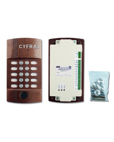 Блок вызова видеодомофона на 10 абонентов Цифрал M-10M/PVC в Ногинске Блоки вызова многоабонентные Pintop.ru