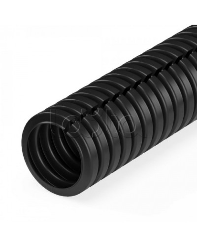 Труба гофрированная ПП безгалогенная (HF) разрезная черная dвн 7,0 мм, dнар 10,0 мм (10м/уп) Промрукав (PR02.0300) в Ногинске Труба гофрированная Pintop.ru