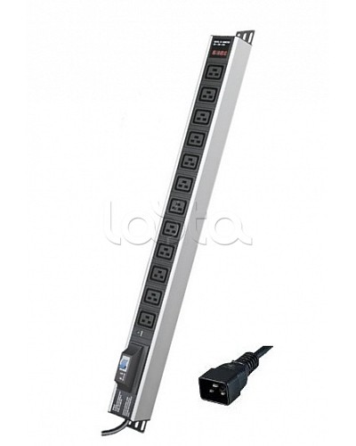 Блок распределения питания вертикальный для 19 шкафов DKC R5V12CBOPCDC19 в Ногинске Блоки розеток Pintop.ru