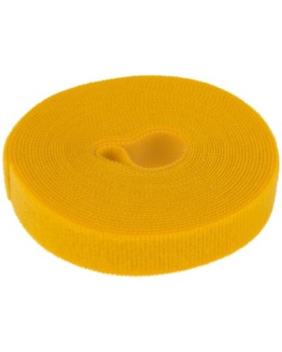 Лента-липучка многоразовая 5 м х 20мм, желтая (1 шт/уп) REXANT 07-7522 в Ногинске Монтажные материалы Pintop.ru