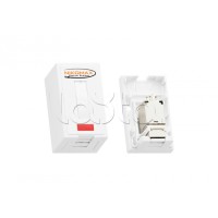 Розетка RJ45 1 порт кат.6 белая NIKOMAX (NMC-WO1UE2-FT-ST-WT)