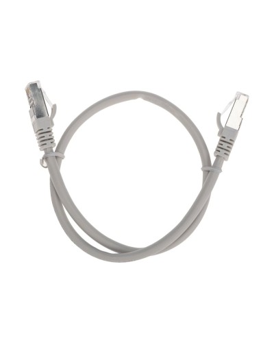 Патч-корд S/FTP, CAT 6A (10G), RJ45-RJ45, 28AWG, LSZH, серый, 0,5м REXANT 02-0390-05 в Ногинске Патчкорды (медные) Pintop.ru