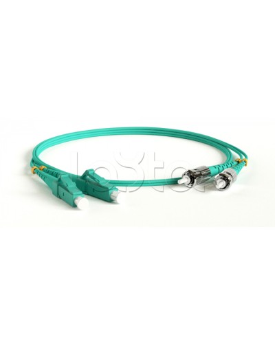 Патч-корд волоконно-оптический Hyperline FC-D2-503-LC/PR-ST/PR-H-2M-LSZH-AQ в Ногинске Патч-корды оптические Pintop.ru