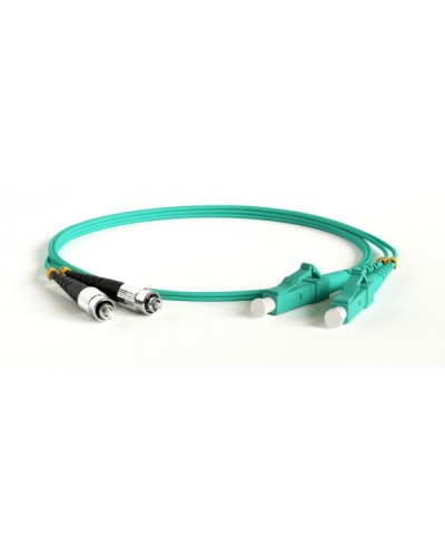 Патч-корд волоконно-оптический Hyperline FC-D2-503-SC/PR-ST/PR-H-50M-LSZH-AQ в Ногинске Патч-корды оптические Pintop.ru