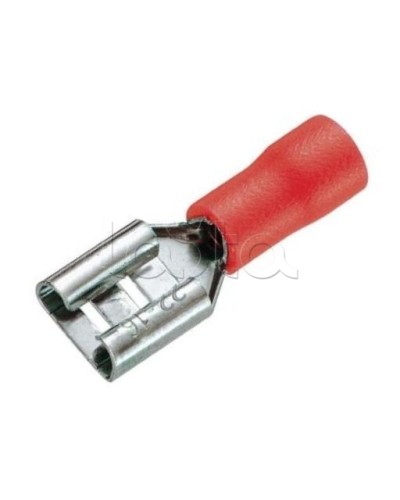 Клемма плоская изолированная 0.5-1.5 мм² (КПИ гнездо - 5.6мм) (100шт/уп) REXANT 08-0412 в Ногинске Клеммные колодки Pintop.ru