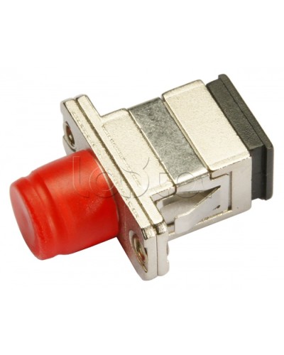 Соединитель проходной SC-FC, MM(для многомодового кабеля), simplex Cabeus SC-FC-MM в Ногинске Проходные адаптеры и розетки оптические Pintop.ru