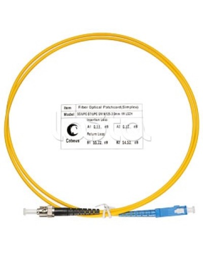 Патч-корд волоконно-оптический SM 9/125 simplex SC-ST LSZH (1 м) Cabeus FOP(s)-9-SC-ST-1m в Ногинске Патч-корды оптические Pintop.ru