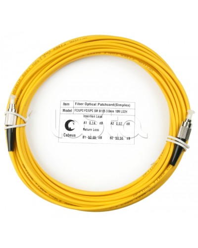 Шнур оптический simplex FC-FC 9/125 sm 20м LSZH Cabeus FOP(s)-9-FC-FC-20m в Ногинске Патч-корды оптические Pintop.ru