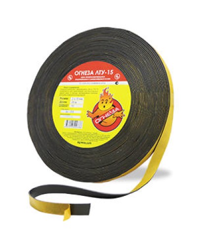 Лента термоуплотнительная Огнеза ОГНЕЗА-ЛТУ 2*15 мм., рулон 25 пог.м. в Ногинске Дополнительное оборудование пожаротушения Pintop.ru