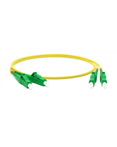 Патч-корд волоконно-оптический одномодовый SM 9/125 (OS2), LC/APC-LC/APC, duplex, LSZH, 5 м Hyperline FC-D2-9-LC/AR-LC/AR-H-5M-LSZH-YL в Ногинске Патч-корды оптические Pintop.ru