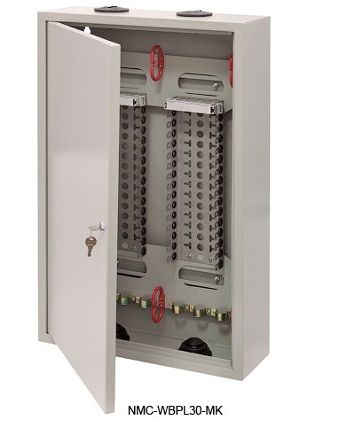Щит распределительный настенный 30 плинтов NIKOMAX (NMC-WBPL30-MK) в Ногинске Щиты электрические Pintop.ru