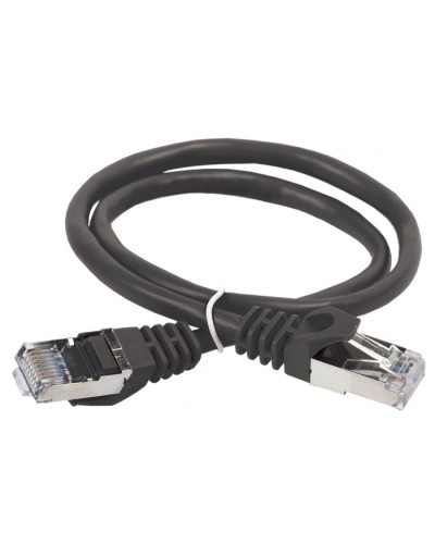 ITK Коммутационный шнур (патч-корд), кат.5Е FTP, 1м, черный (PC09-C5EF-1M) в Ногинске Патч-корды и пигтейлы Pintop.ru