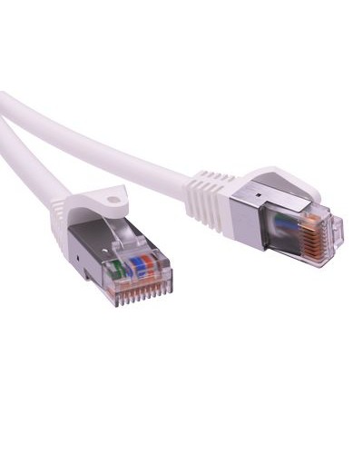 Патч-корд экранированный CAT5E F/UTP 4х2, LSZH, белый, 5м DKC RN5EFU4550WH в Ногинске Патчкорды (медные) Pintop.ru