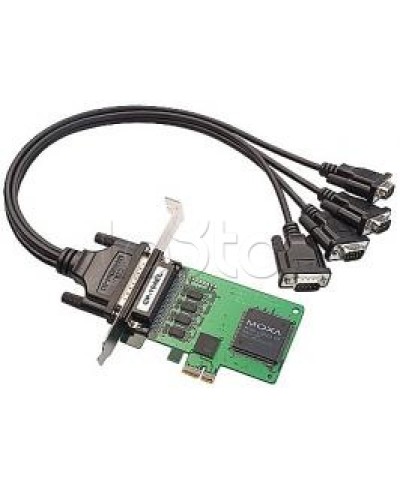 Плата 4-портовая RS-232 для шины PCI Express Moxa CP-104EL-A-DB9M в Ногинске Сетевые карты Pintop.ru