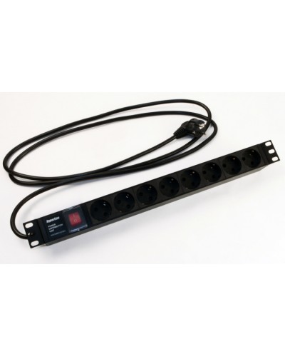 Блок розеток Hyperline SHE19-8SH-S-2.5EU в Ногинске Блоки розеток Pintop.ru