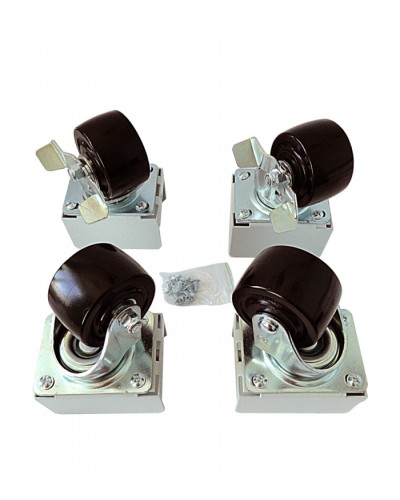 Eurolan Набор роликов 4 шт., до 600 кг, серия S3000 (60A-26-01-31BL) в Ногинске Аксессуары для стоек и шкафов Pintop.ru